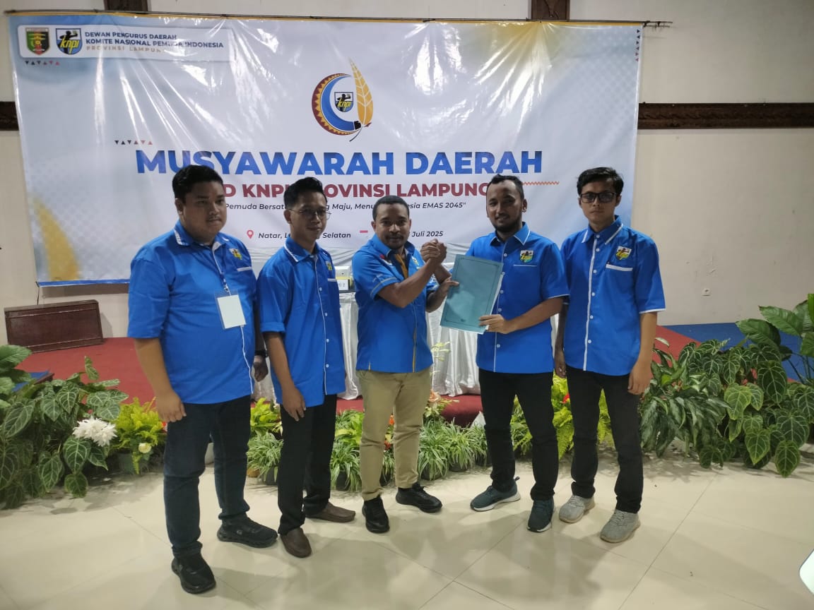 Aklamasi, Teo Rendra Arifin Pimpin KNPI Provinsi Lampung